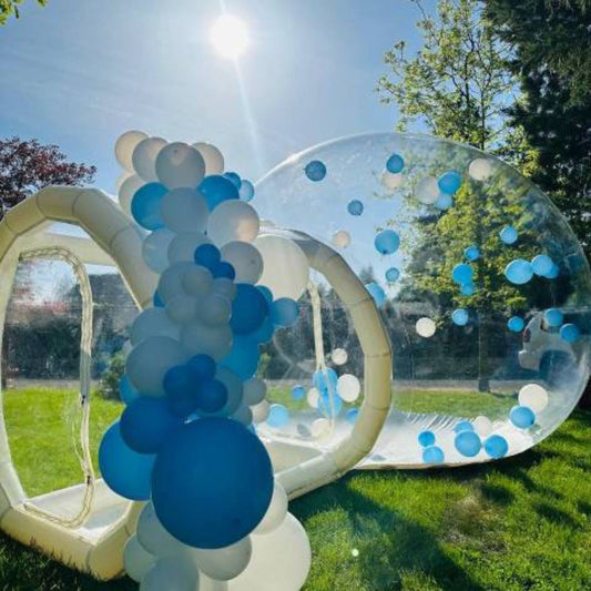 10ft dia. PVC Inflatable Balloon Bubble House, Transparent Bubble Camping Dome Tent with 950w Blower& Air Pump