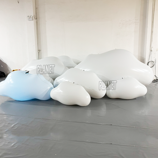 PVC inflatable cloud balloons - hanging decorations for parties, events and advertising