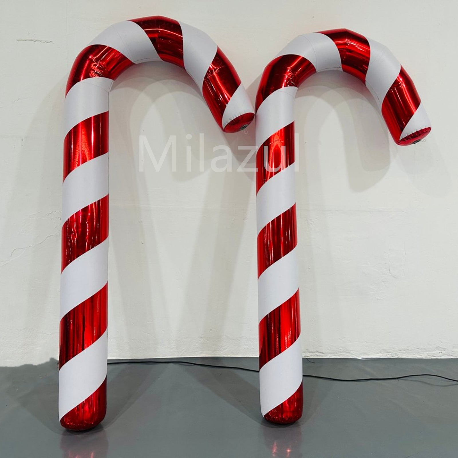 Durable Inflatable Candy Cane Outdoor Decor - Brighten Your