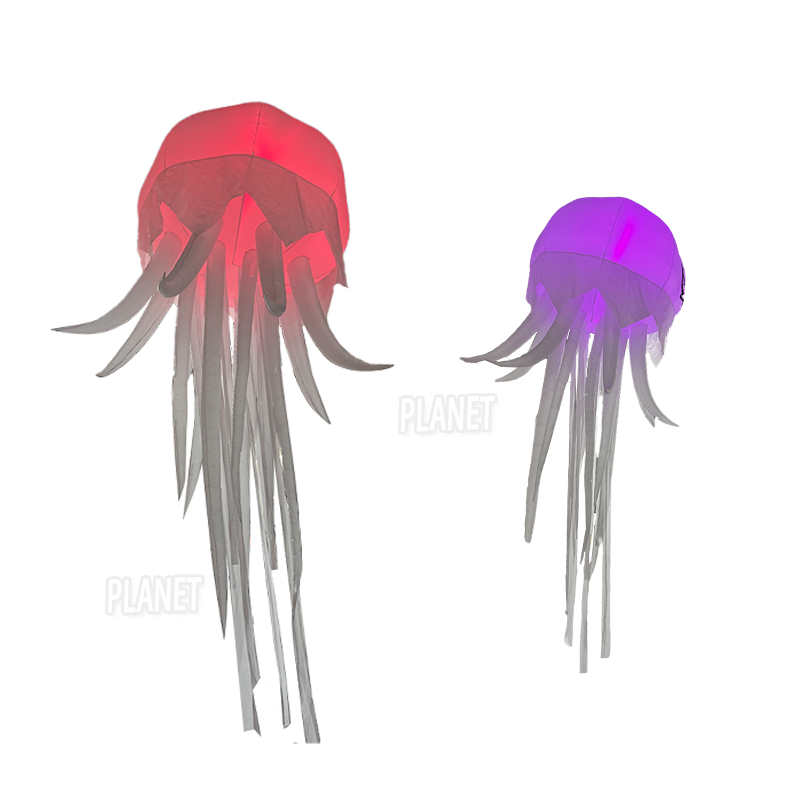 Hot Sale Inflatable LED Color Changing Hanging Jellyfish Light Balloon Advertising Party Decoration(3PCS)