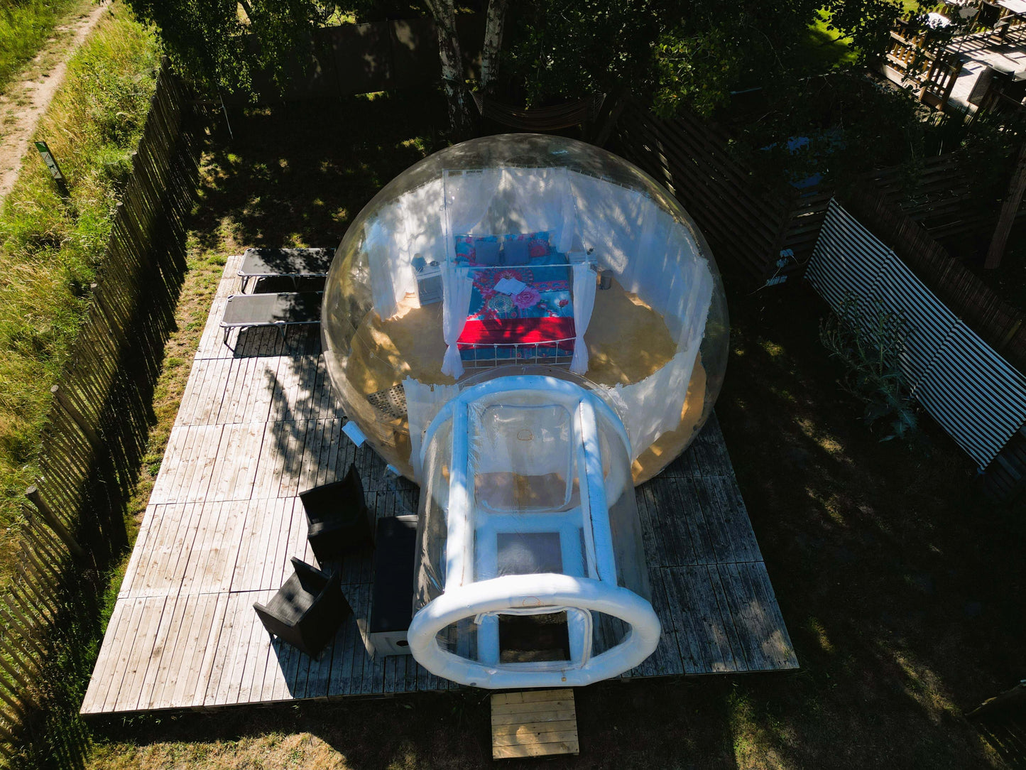 Inflatable Bubble House, Bubble Camping Tent 10ft Waterproof Transparent Dome for Home Party, Malls, Parks Event Exhibition with Blower