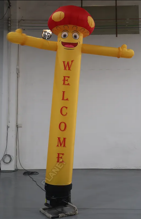 10ft Inflatable Air Dancer Tube Man – Mushroom Head Design with Blower | for Exhibitions, Parties, Malls, Advertising & Events