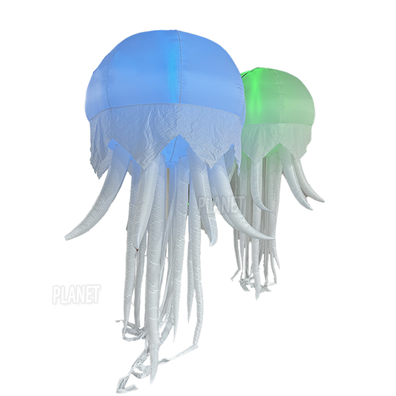 Hot Sale Inflatable LED Color Changing Hanging Jellyfish Light Balloon Advertising Party Decoration(3PCS)