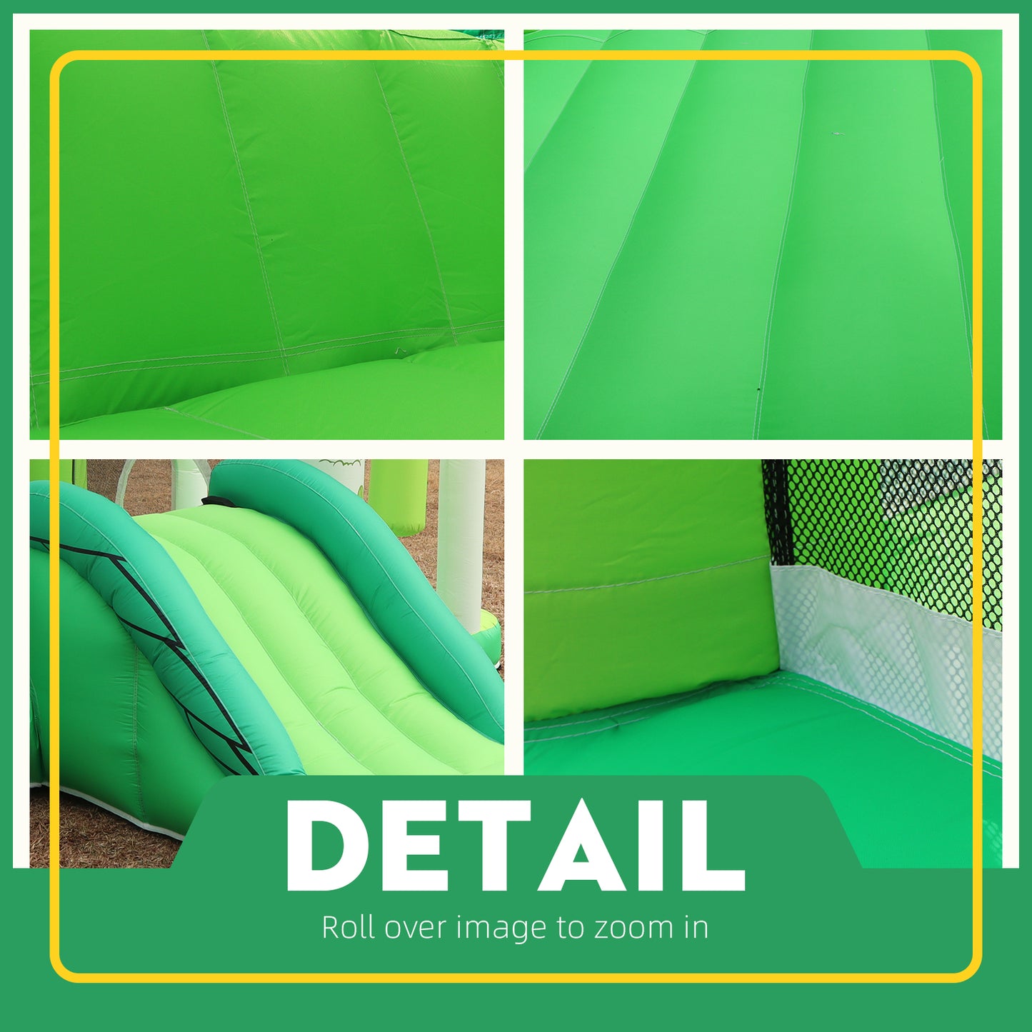 7-in-1 Panda Theme Inflatable Bounce House with Double Slides – Perfect for Indoor & Outdoor Fun for Boys and Girls