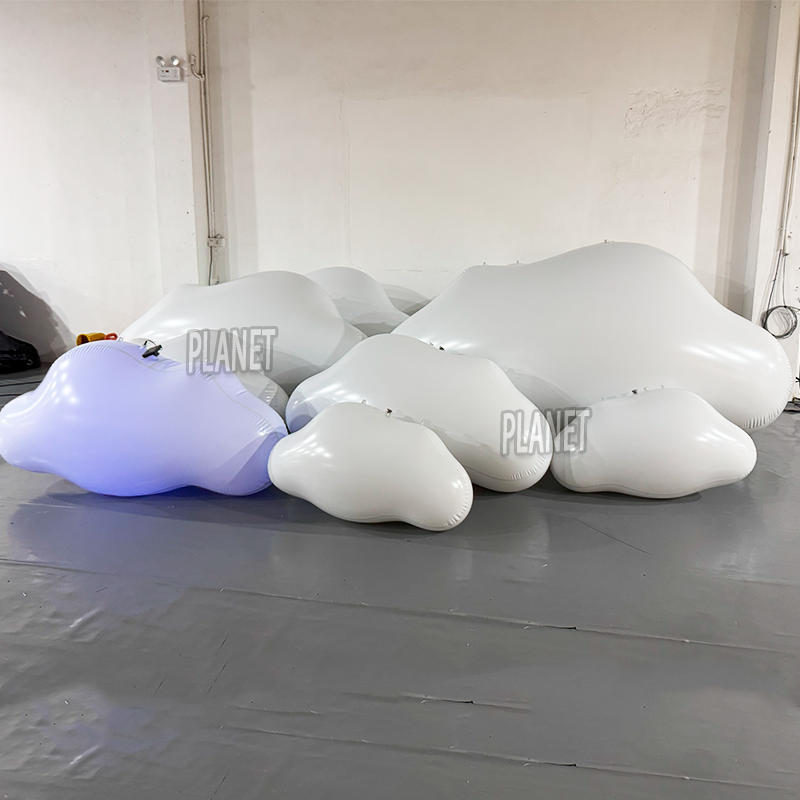 PVC inflatable cloud balloons - hanging decorations for parties, events and advertising