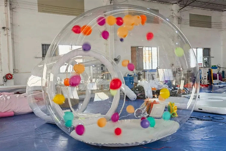 Transparent Inflatable balloon house Bubble Camping Tent with blower and air pump