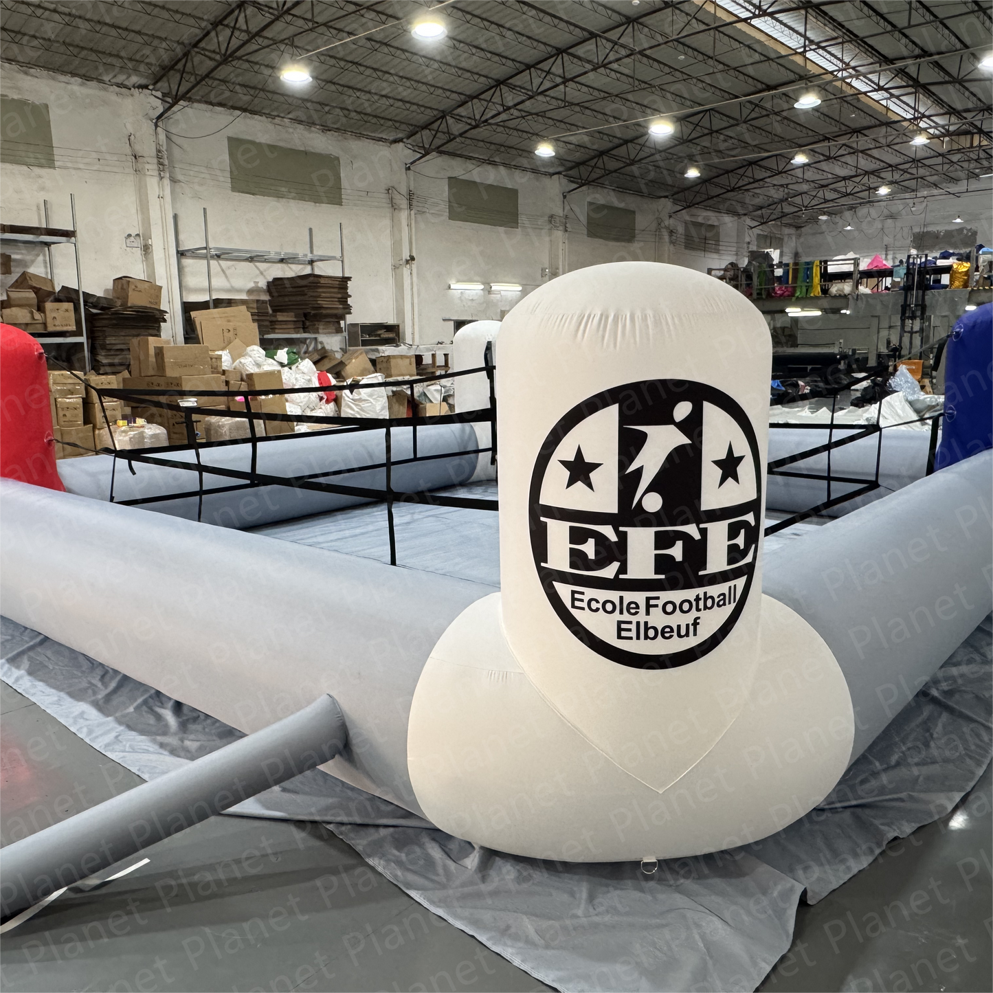Portable interactive inflatable boxing ring for safe wrestling and boxing games for parties and events