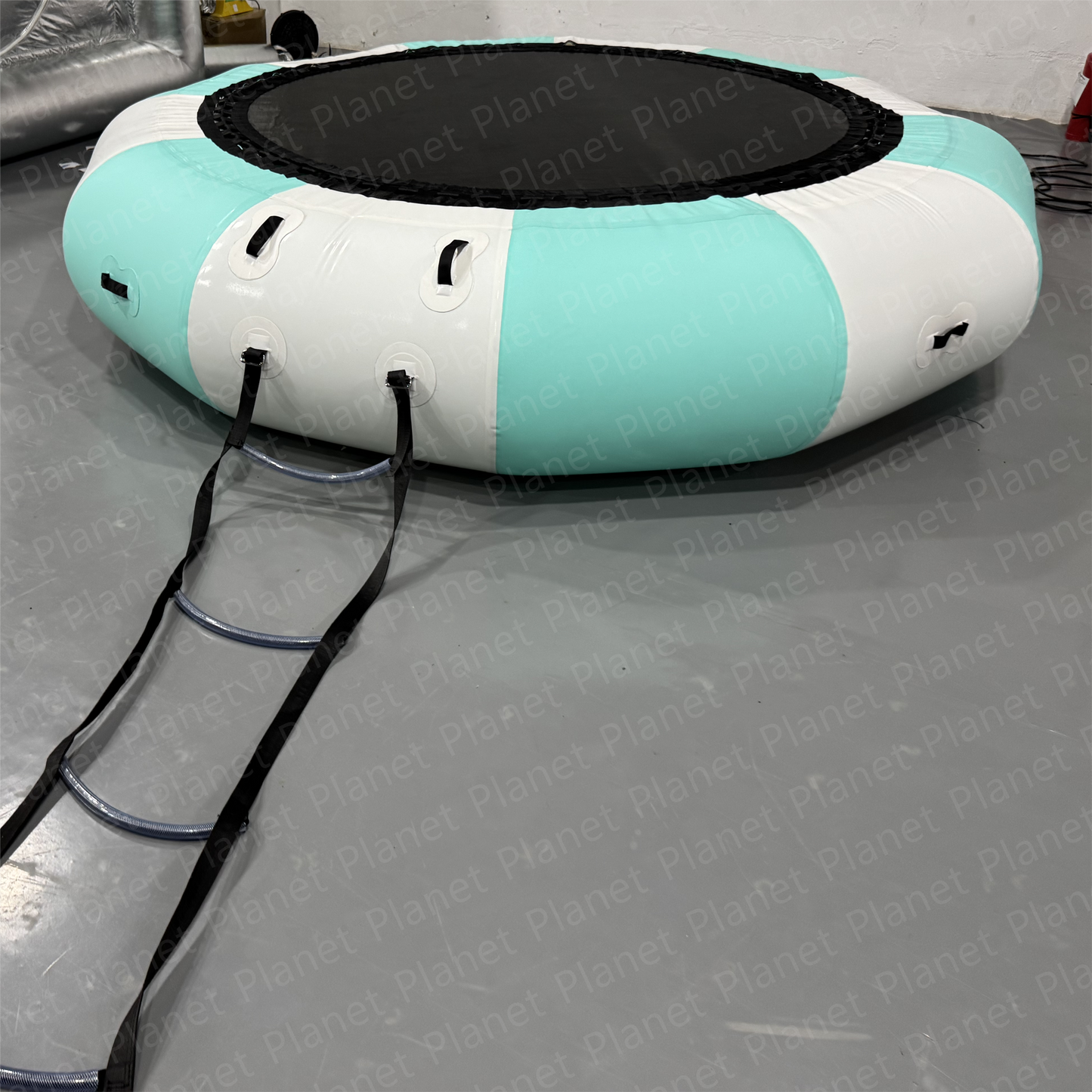 Portable Inflatable Water Trampoline with Air Pump for Outdoor Water Recreation Activities in Lakes, Swimming Pools