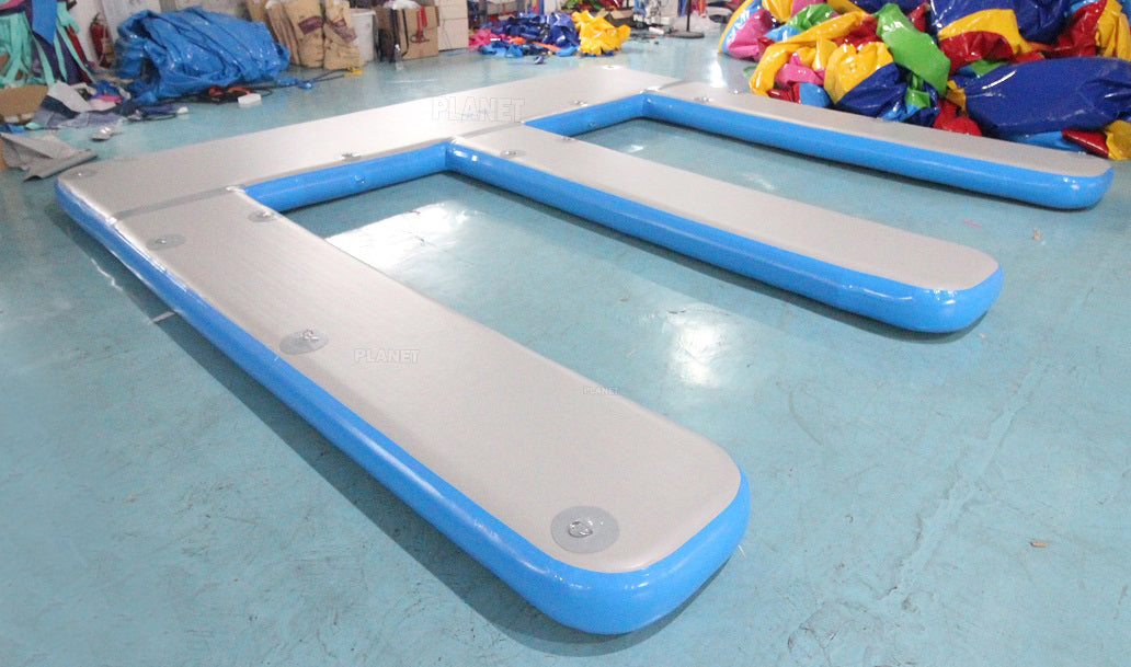 Inflatable Floating dock E Shape Inflatable Pontoon Platform Parking Dock for Jet Ski/Yacht/Boat