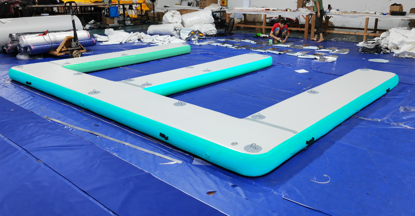 Inflatable Floating dock E Shape Inflatable Pontoon Platform Parking Dock for Jet Ski/Yacht/Boat