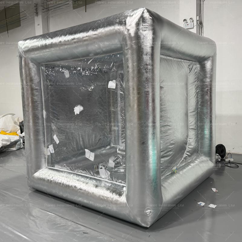 2.4x2.4x2.4mH/7.87*7.87*7.87ftH Inflatable Photo Booth Enclosure Inflatable Cash Cube Money Machine Booth Inflatable Cash Grabber for Photo Taking