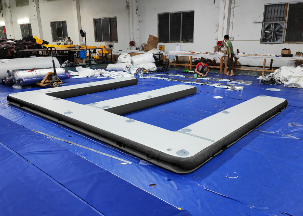 Inflatable Floating dock E Shape Inflatable Pontoon Platform Parking Dock for Jet Ski/Yacht/Boat