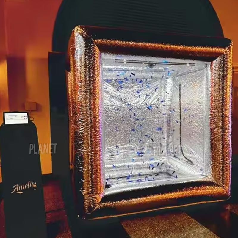 2.4x2.4x2.4mH/7.87*7.87*7.87ftH Inflatable Photo Booth Enclosure Inflatable Cash Cube Money Machine Booth Inflatable Cash Grabber for Photo Taking