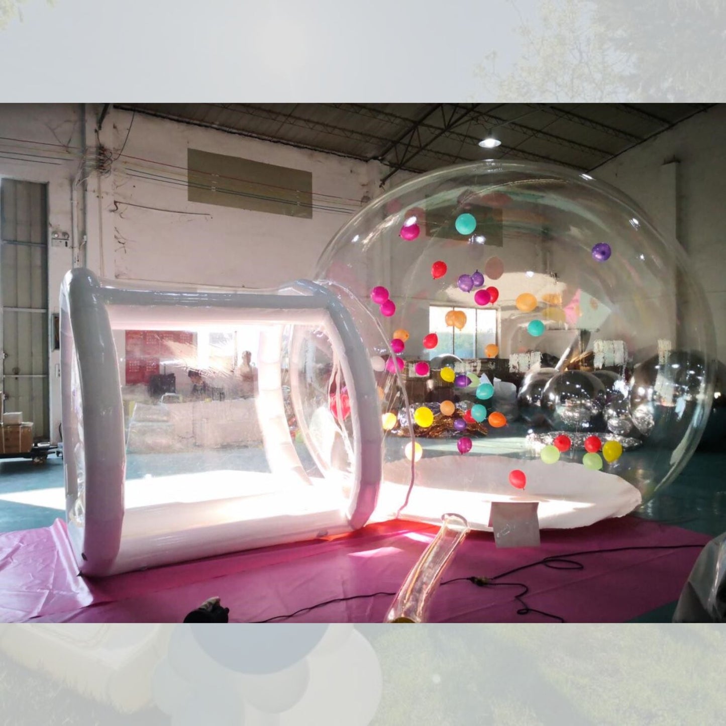 Transparent Inflatable balloon house Bubble Camping Tent with blower and air pump