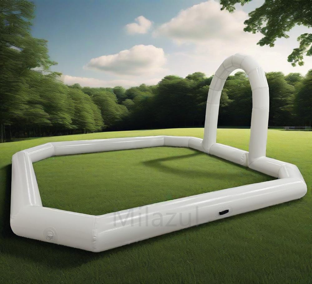 Portable Inflatable Bumper Car Racing Track with Arch - Kids Playground Equipment, Tube Only (Bottom Not Included)