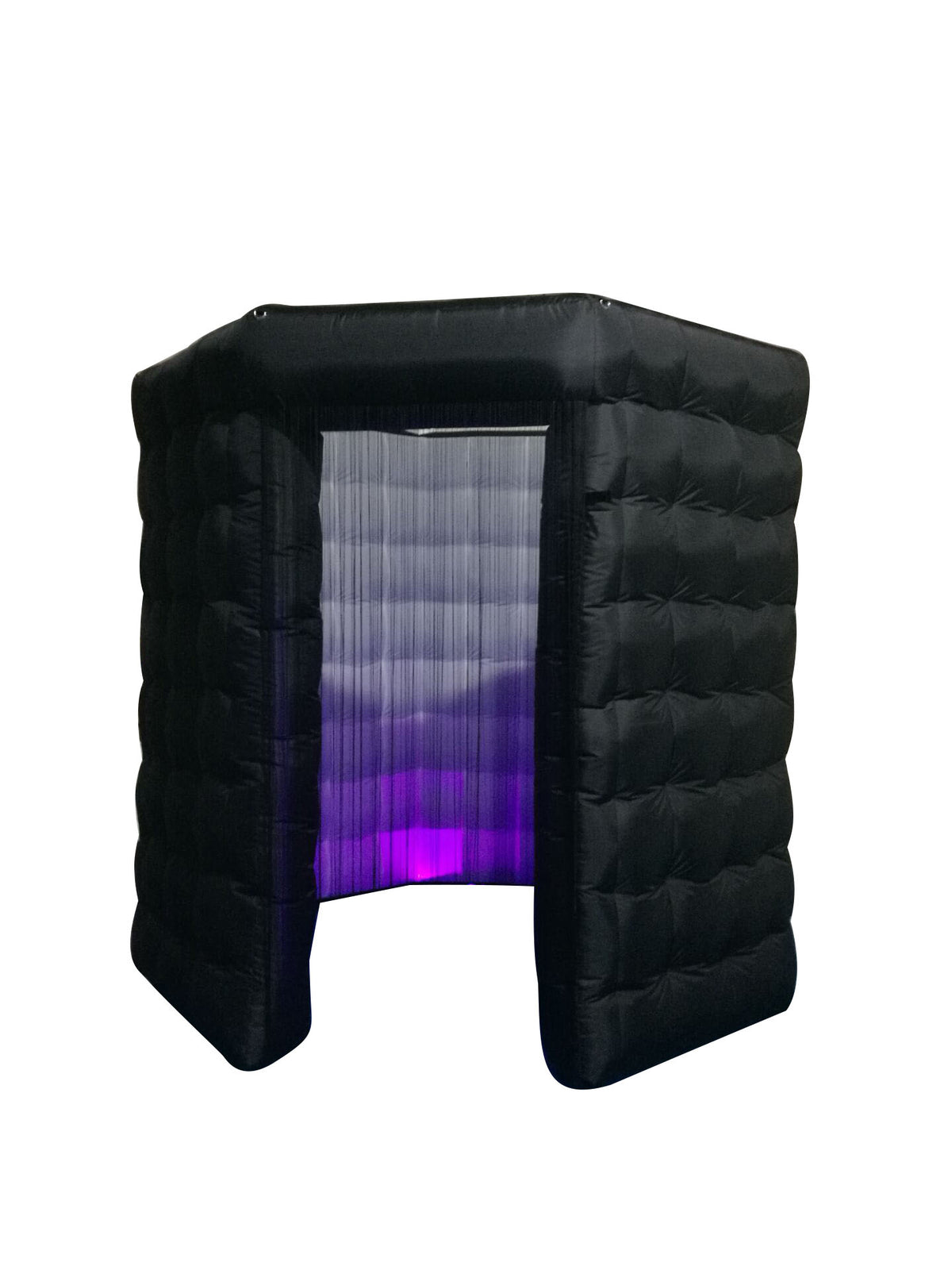Black Inflatable Booth Inflatable Photo Booth with LED Light for Event Weddings Photo Booth w ...