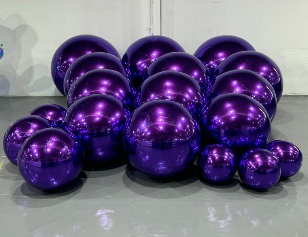 Giant inflatable Mirror ball set (9piece set)-PVC inflatable decorative mirror sphere for Party & Event