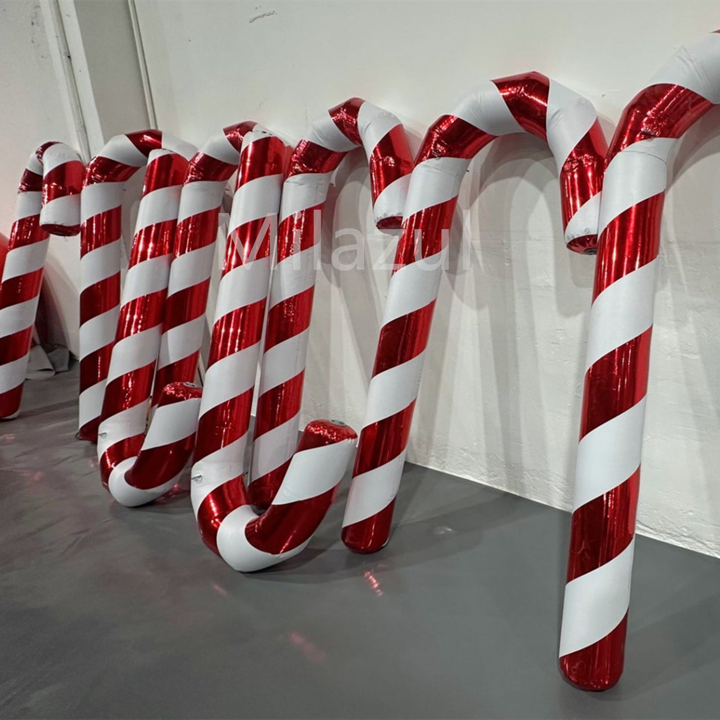 Durable Inflatable Candy Cane Outdoor Decor - Brighten Your Christmas Party-1PCS