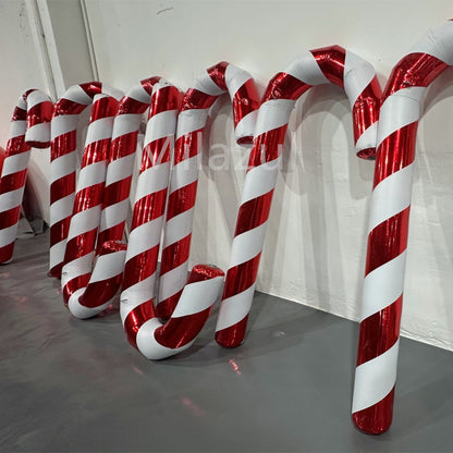 Durable Inflatable Candy Cane Outdoor Decor - Brighten Your Christmas Party-1PCS
