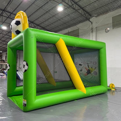 5x3x3m Inflatable soccer target goal kick shooting game inflatable football gate with blower, suitable for backyard, park, outdoor party and sports training