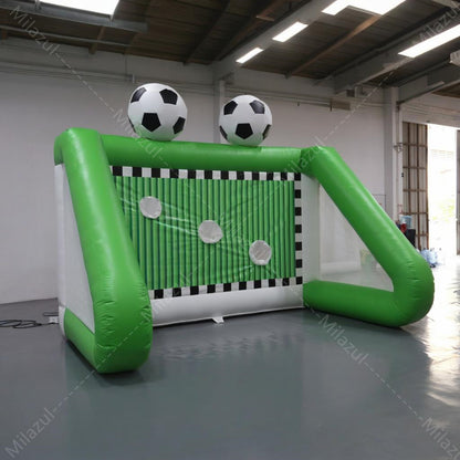 13.12x8.2ft Inflatable Soccer Goal with Blower – 3-Zone Training Target for Backyard, Parties & Outdoor Fun