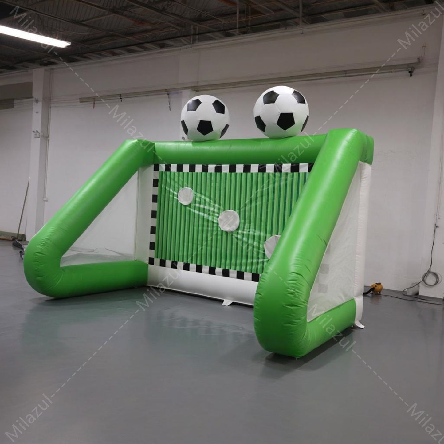 13.12x8.2ft Inflatable Soccer Goal with Blower – 3-Zone Training Target for Backyard, Parties & Outdoor Fun