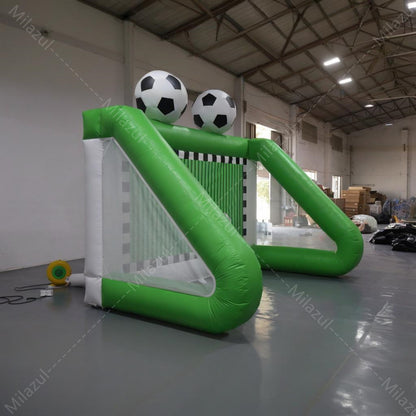 13.12x8.2ft Inflatable Soccer Goal with Blower – 3-Zone Training Target for Backyard, Parties & Outdoor Fun