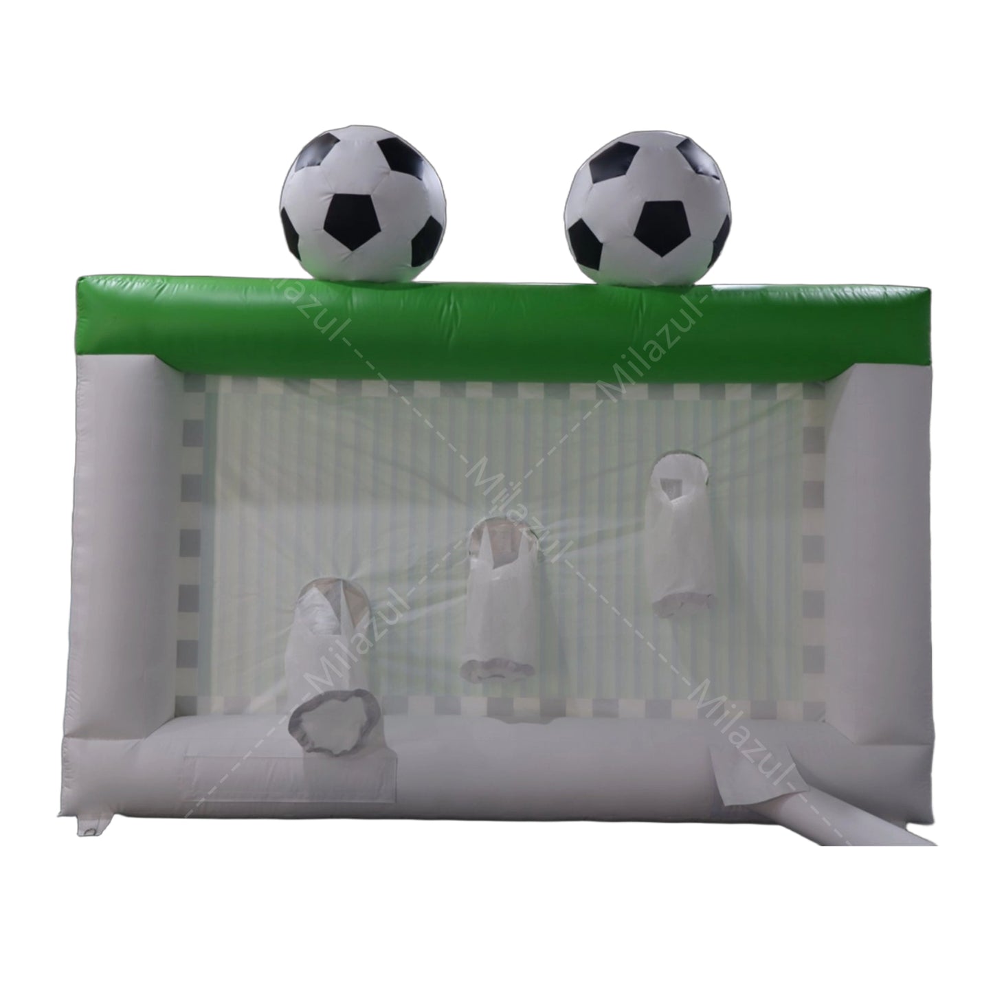 13.12x8.2ft Inflatable Soccer Goal with Blower – 3-Zone Training Target for Backyard, Parties & Outdoor Fun