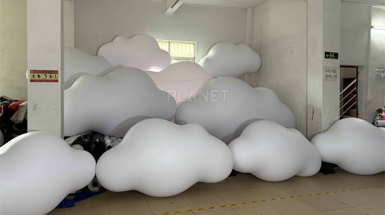 PVC inflatable cloud balloons - hanging decorations for parties, events and advertising