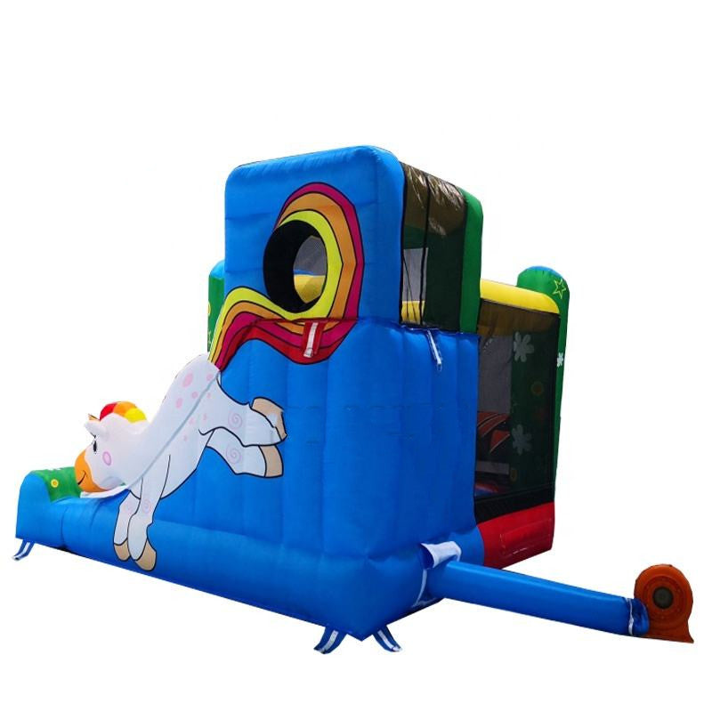 Home Used Mini Inflatable Kids Jumping Castle Inflatable Combo Bounce House With Slide 11.64*10.82*8.2ft （3.55*3.3*2.5M）