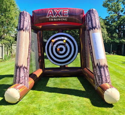 Inflatable Axe Game Inflatable Football Soccer Shooting 3.0x2.4x2.65 m(10 * 7.8 * 8.6FT)…