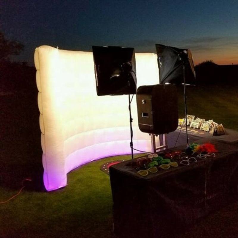 inflatable Photo Booth Wall 8 colors Led Photo Booth Backdrop Enclosur ...