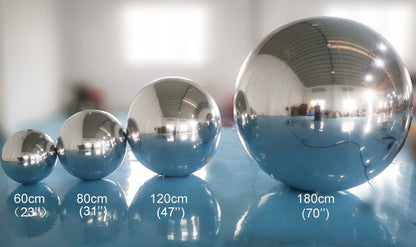 Giant inflatable Mirror ball set (9piece set)-PVC inflatable decorative mirror sphere for Party & Event