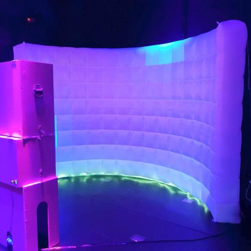 inflatable Photo Booth Wall 8 colors Led Photo Booth Backdrop Enclosur ...