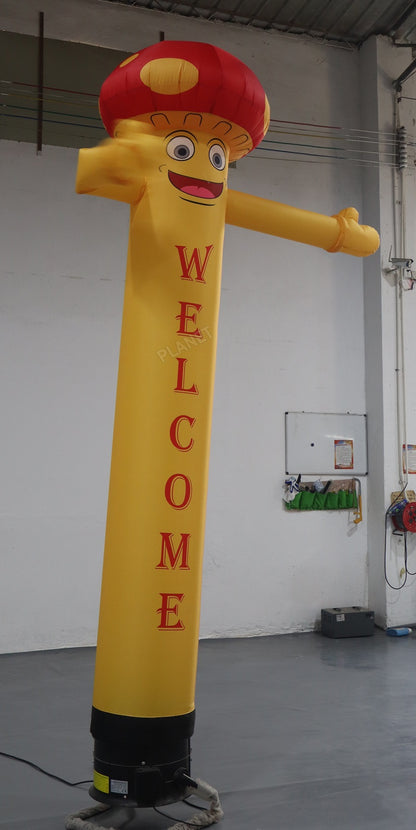 10ft Inflatable Air Dancer Tube Man – Mushroom Head Design with Blower | for Exhibitions, Parties, Malls, Advertising & Events