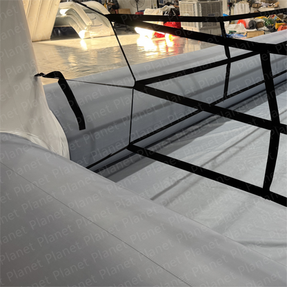 Portable interactive inflatable boxing ring for safe wrestling and boxing games for parties and events