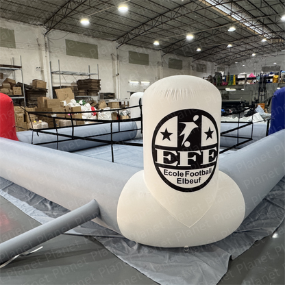 Portable interactive inflatable boxing ring for safe wrestling and boxing games for parties and events
