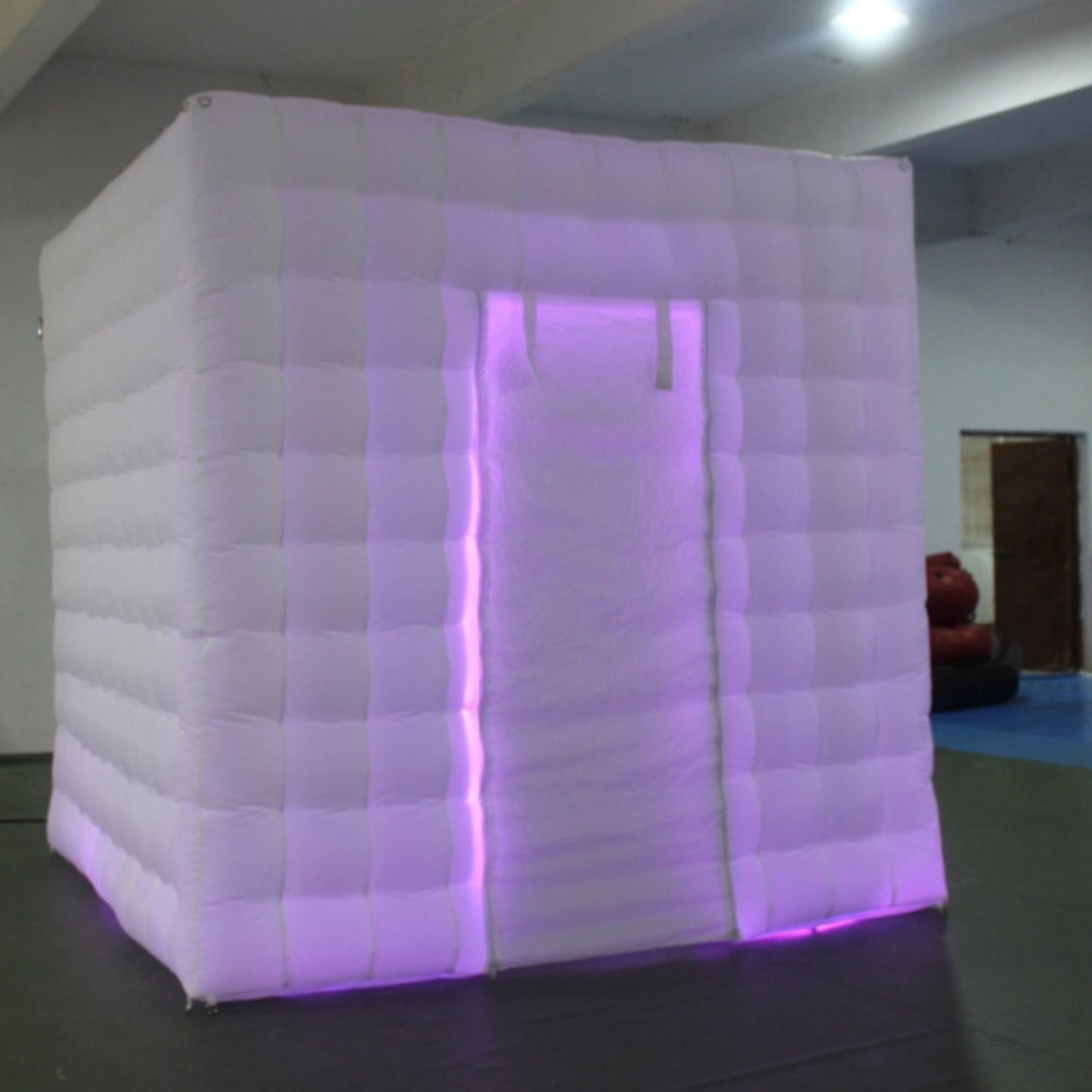 Inflatable Photo Booth with LED Light for Event Weddings Photo Booth Two Doors with Inner Air Blower and Remote Controller for Event Weddings Photo Booth