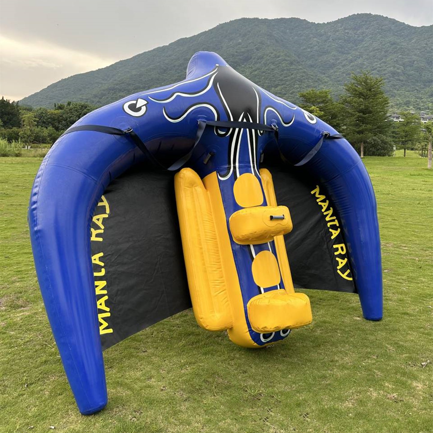 Towable Inflatable Flying Manta Ray Water Sports Tube with Air Pump – Perfect for Thrill-Seekers and Summer Fun