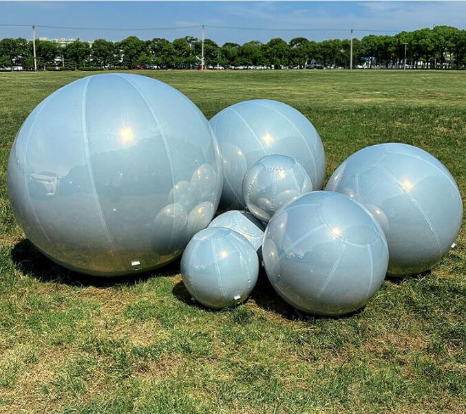 Giant inflatable Mirror ball set (9piece set)-PVC inflatable decorative mirror sphere for Party & Event