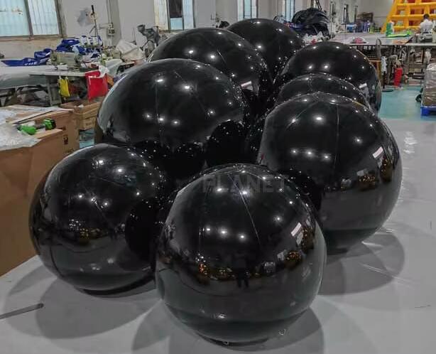 Giant inflatable Mirror ball set (9piece set)-PVC inflatable decorative mirror sphere for Party & Event