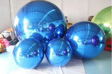 Giant inflatable Mirror ball set (9piece set)-PVC inflatable decorative mirror sphere for Party & Event
