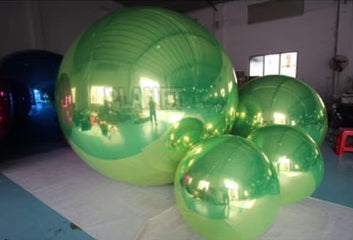 Giant inflatable Mirror ball set (9piece set)-PVC inflatable decorative mirror sphere for Party & Event