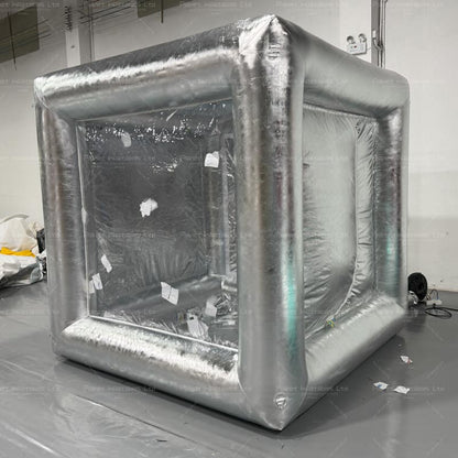 2.4x2.4x2.4mH/7.87*7.87*7.87ftH Inflatable Photo Booth Enclosure Inflatable Cash Cube Money Machine Booth Inflatable Cash Grabber for Photo Taking