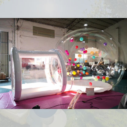 Transparent Inflatable balloon house Bubble Camping Tent with blower and air pump