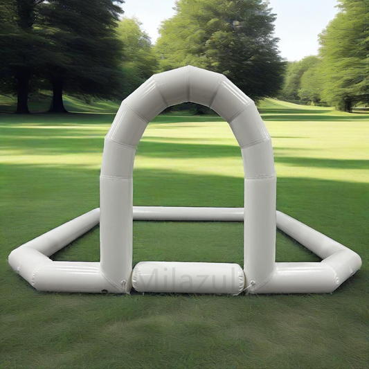 Portable Inflatable Bumper Car Racing Track with Arch - Kids Playground Equipment, Tube Only (Bottom Not Included)