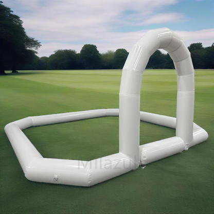 Portable Inflatable Bumper Car Racing Track with Arch - Kids Playground Equipment, Tube Only (Bottom Not Included)