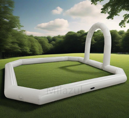 Portable Inflatable Bumper Car Racing Track with Arch - Kids Playground Equipment, Tube Only (Bottom Not Included)