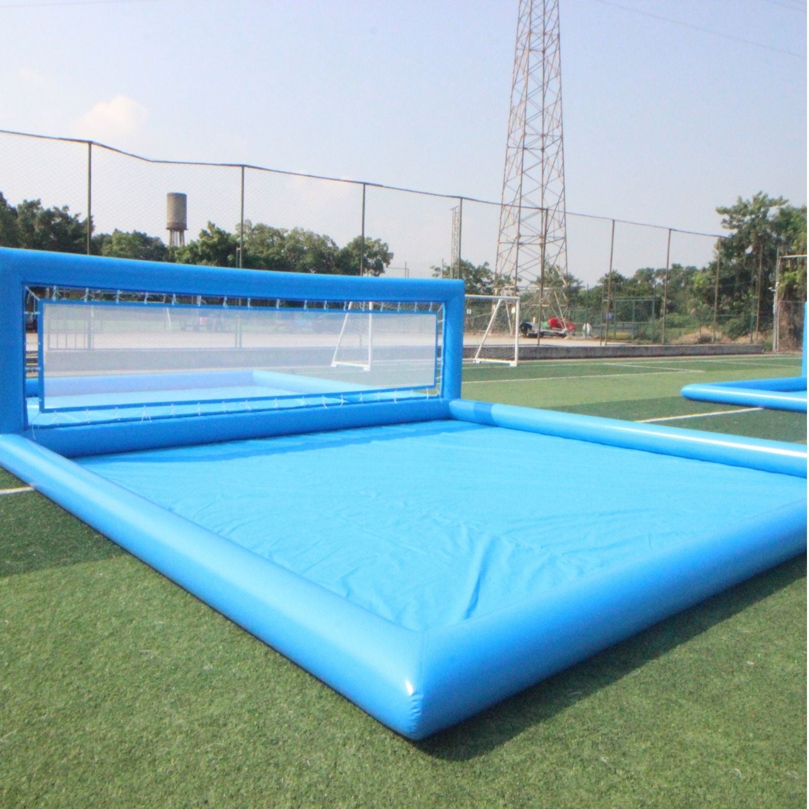 Inflatable Volleyball Court 33 ft Outdoor Water Volleyball Pool Volley ...
