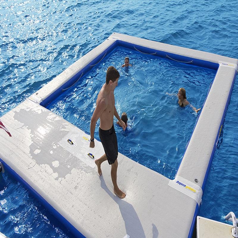 Inflatable Yacht Pool Portable Floating AntiJellyfish Ocean Sea Pool ...